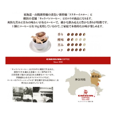 キャラバンコーヒー×ドクターイエロー ドリパックコーヒー(計60個入)