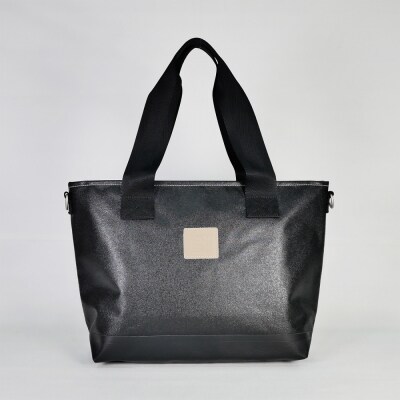 TENT BAG KEVINI.01　防水トートバッグ A4サイズ【ブラック】