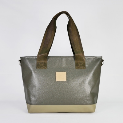 TENT BAG KEVINI.02　防水トートバッグ A4サイズ【カーキ】