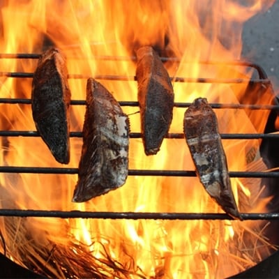 本生!老舗鮮魚問屋が厳選した本格カツオ藁焼きタタキセット(400g) 26-034