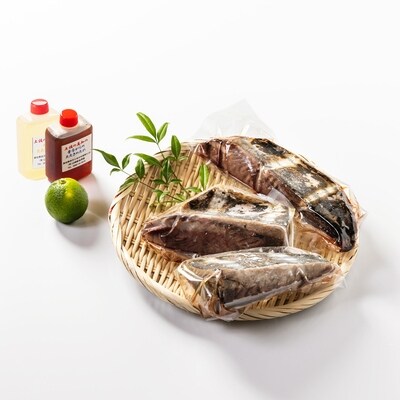 老舗魚屋大将が厳選!本格カツオの藁焼きタタキセット(600g) 26-040