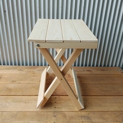 国産 四万十ヒノキ使用【ヒノキのフォールディングチェアー】26-255