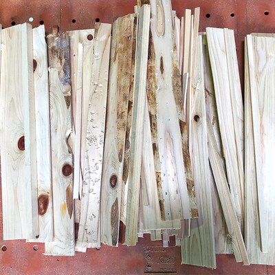 四万十のストーブ薪(ヒノキの焚き付け薪)約15kg　24-897