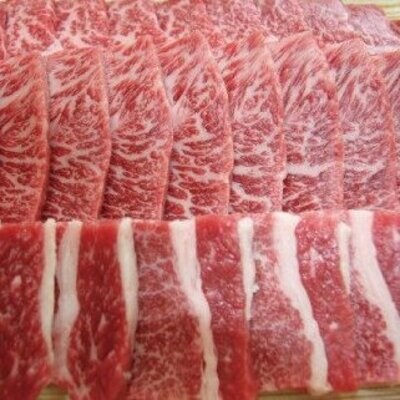 四万十牛　焼肉盛り合わせ(黒毛和牛)約500g 26-978