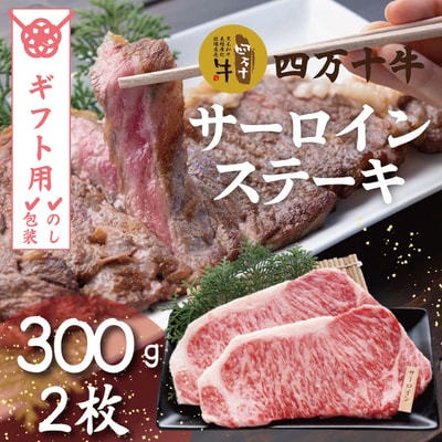 【ギフト用(包装・のし対応)】四万十牛サーロインステーキ(300g×2枚) 26-981G