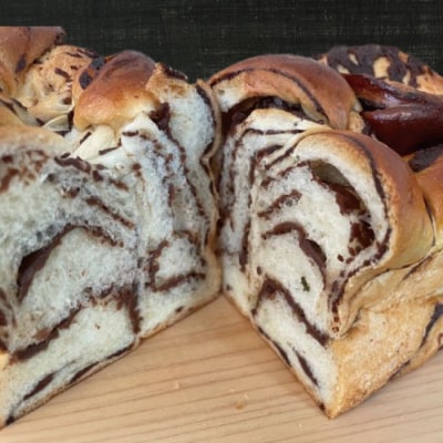 リピーター続々・パンのピノキオ特製 生食パン&プルンダー[チョコマーブルパン]セット R5-440