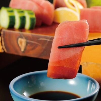 お刺身や漬け丼に!　天然まぐろ　キハダマグロ(赤身)約600g　刺身:2～3人前 R5-999