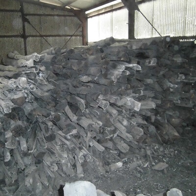 【数量限定】四万十市産　森のなかまの樫炭(黒炭)約5kg 26-506