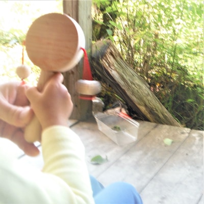 【家具木工山戸】やさしい木の肌ざわり・でんでん太鼓とにぎにぎセット