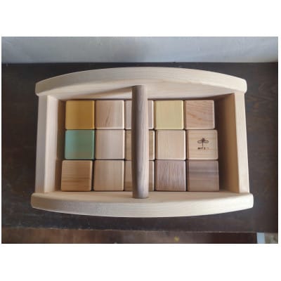 【家具木工山戸】カラフルつみ木バスケット
