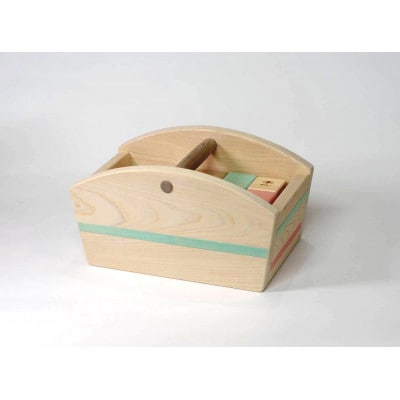 【家具木工山戸】カラフルつみ木バスケット