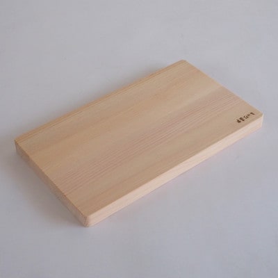 【池田木材】銘木木曽ひのき 柾目まな板(中)2枚セット