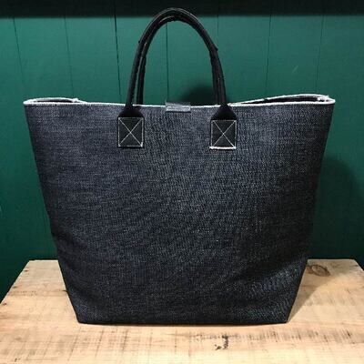 【ふるさと納税限定品】デニム生地の味わいを楽しめる　ハンドメイド ダブルデニムバッグ 26-1030