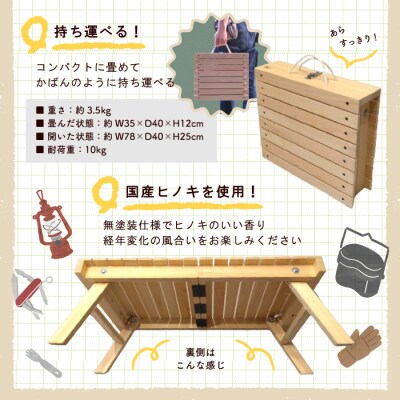 アウトドアやおうちでも!どこでもサッと使える「かばんテーブルMUGENDAI」26