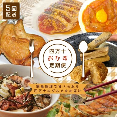 【5回定期便】簡単調理でごちそう!四万十のおかず定期便 R7