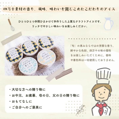 家に来る“高知”四万十のナチュラル&クラフトアイス食べ比べセット90ml×5カップ(3種)26