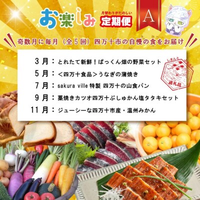 【年末限定・5回定期便】四万十の人気グルメお楽しみ しまんとふるさと定期便5万円Aコース