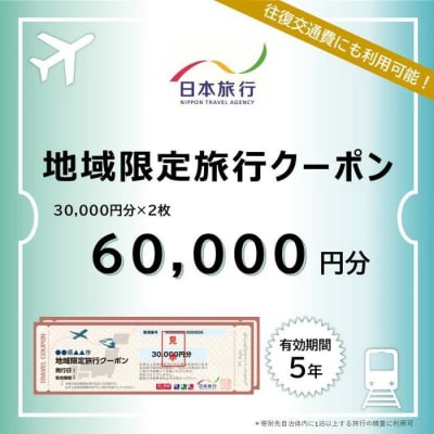 【高知県四万十市】日本旅行 地域限定旅行クーポン 60,000円分