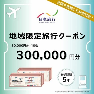 【高知県四万十市】日本旅行 地域限定旅行クーポン 300,000円分