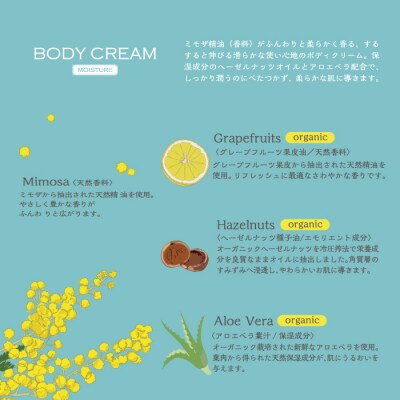 【ミモザの日 期間限定 ハンドクリーム 3g 付き】ミアミモザ ボディクリーム