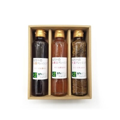 つぶつぶ野菜でおいしい四万十の野菜ドレッシング 3種 セット