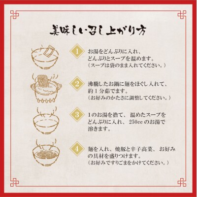 九州筑豊ラーメン 焼豚高菜生ラーメンとんこつ6食セット