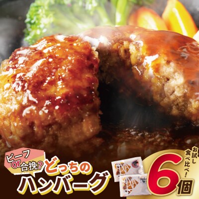 どっちのハンバーグ!?デミグラスソース6個セット