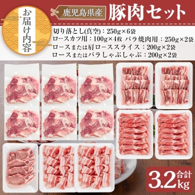 鹿児島県産豚肉3.2kgセット