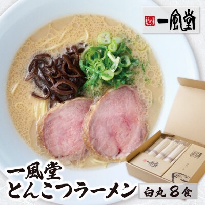 一風堂 とんこつラーメン 白丸 8食