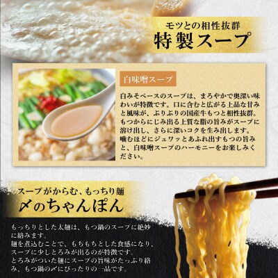 上田商店 博多もつ鍋セット(白味噌味 2人前)