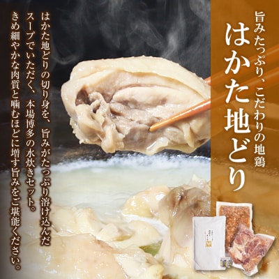 おどろきっちん 博多水炊き(はかた地どり切り身・つみれ)セット2～3人前