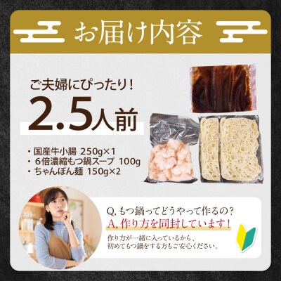 博多特選もつ鍋(2.5人前)(醤油味)