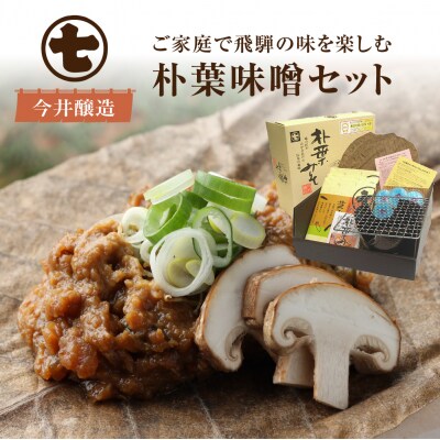 朴葉味噌セット(野菜入味付味噌・卓上コンロ・台・金網・朴葉・固形燃料付)【3-5】