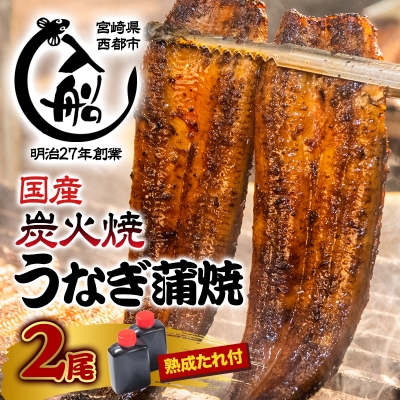 炭火焼一筋「うなぎの入船」かば焼2尾(熟成たれ付)国産うなぎ[1235]