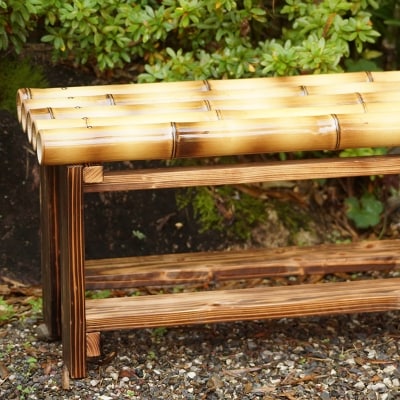 竹家具専門店【梅里竹芸】縁台[2476] 