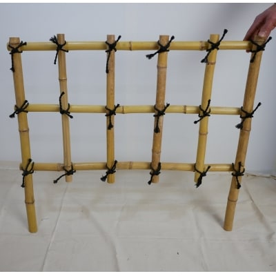 竹家具専門店【梅里竹芸】竹垣(埋め込み用)2個[2714] 