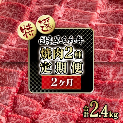 【世界グランプリ受賞】【2回お届け】黒毛和牛特選焼肉2種食べ比べ定期便[2331]