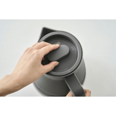 電気ケトル IBKT-800-H ウォームグレー アイリスオーヤマ 0.8L 転倒湯漏れ防止