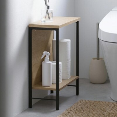 サイドテーブル HST-180 ナチュラル/ブラック