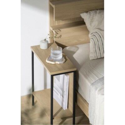 サイドテーブル HST-180 ナチュラル/ブラック