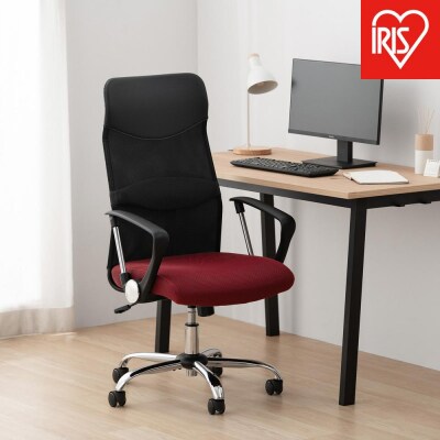 椅子 メッシュバックチェア ハイバック OFC-MBHR ボルドー