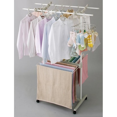 室内物干しW-700KR　ホワイト