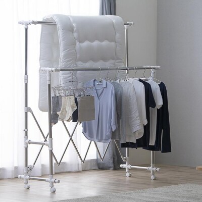 ふとんも干せる多機能物干しH-FTM2100