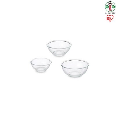耐熱ガラスボウル 3点セットTGB-3S
