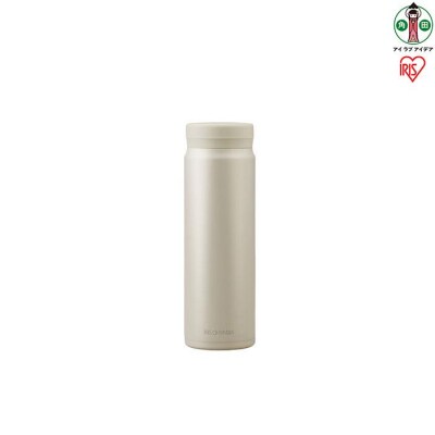 ステンレスマグボトルスクリュー ペールホワイト SM-S500 アイリスオーヤマ