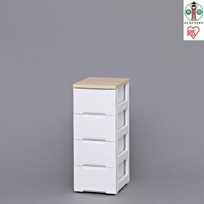 ウッドトップチェストHG-324ホワイト/ペアー