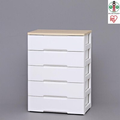 ウッドトップチェストHG-725ホワイト/ペアー