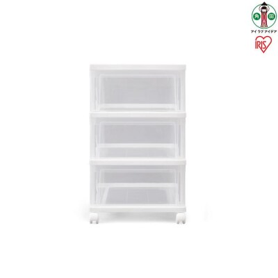 クローゼットチェスト　2個セットNSCLZ-503×2ホワイト/クリア