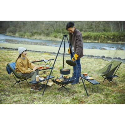 アウトドア 三脚 焚き火 焚き火三脚 TKB-TP135 ブラック