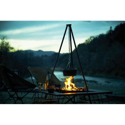 アウトドア 三脚 焚き火 焚き火三脚 TKB-TP135 ブラック